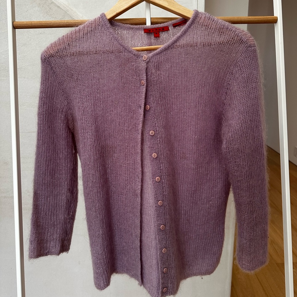 Vintage wool cardigan lilac